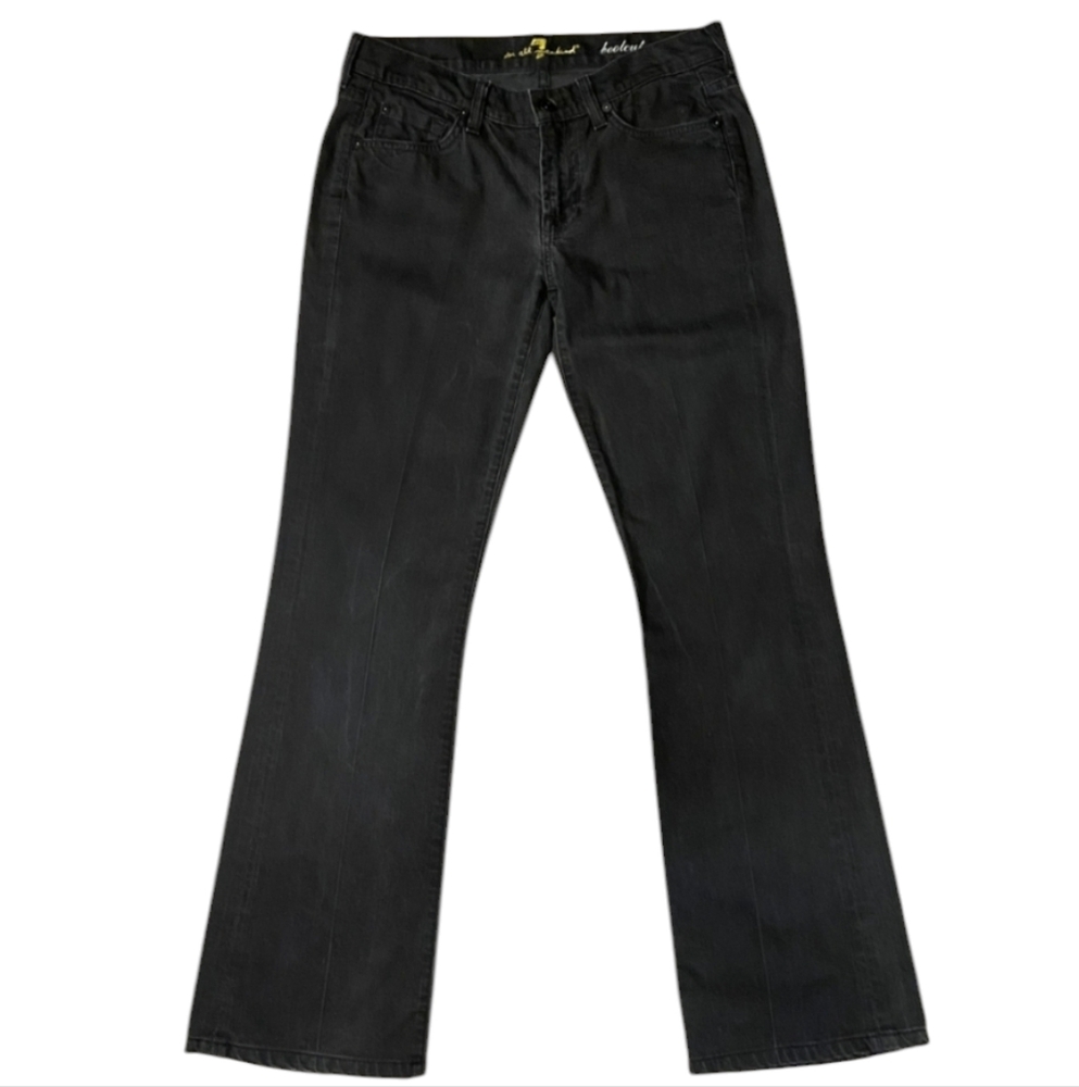 7 for All Mankind Black Bootcut Jeans Women's Size 29 Flared Leg